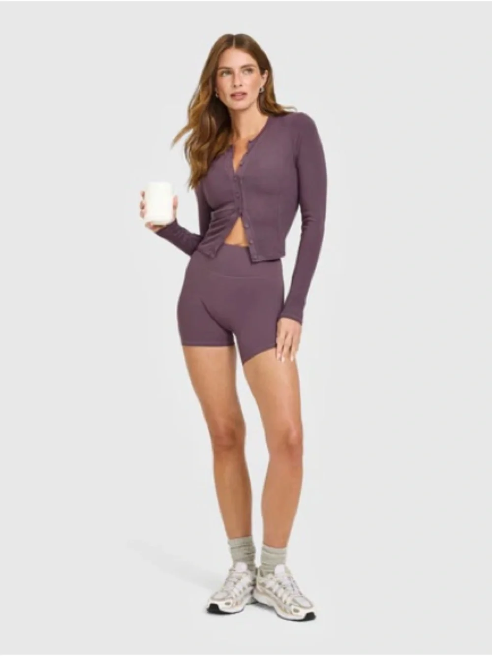 Oner Active MELLOW™ RIB MID length * LONG SLEEVE CARDIGAN - Picture 2 of 4